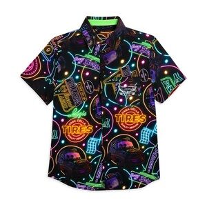 NWT - Cars Land Neon Lights Woven Shirt for Men - SOLD OUT ONLINE